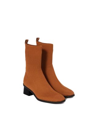 The High-Ankle Glove Boot In ReKnit