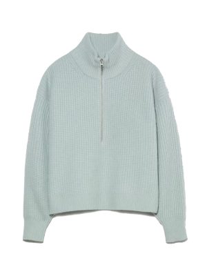 The Felted Merino Half-Zip Sweater